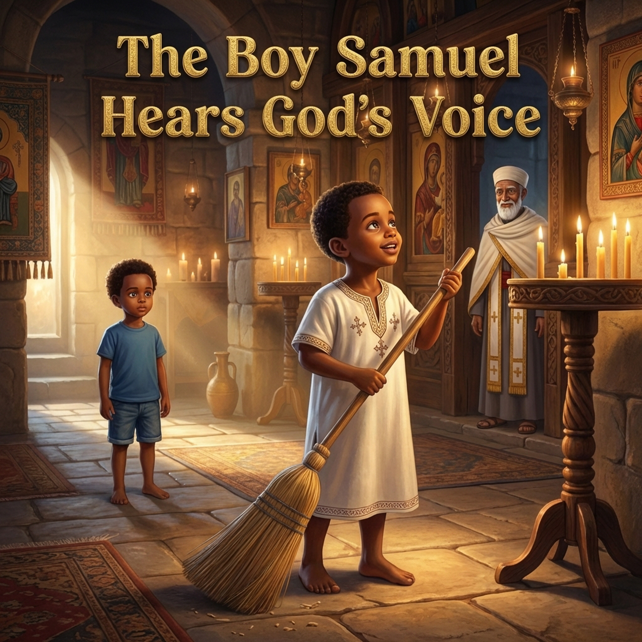 The Boy Samuel Hears God's Voice Book Cover