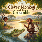 The Clever Monkey and the Crocodile Book Cover