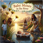 Baby Moses in the River Book Mockup