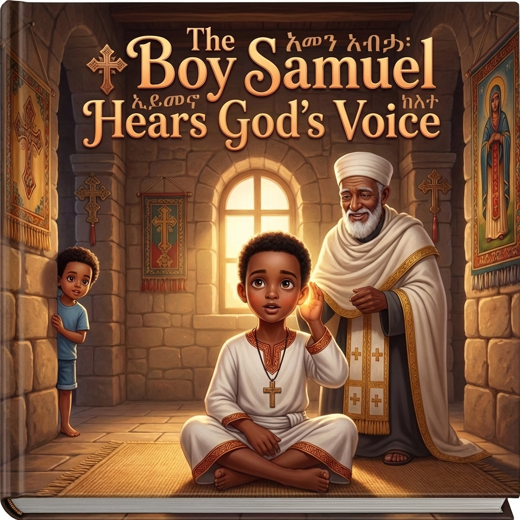 The Boy Samuel Hears God's Voice Book Mockup