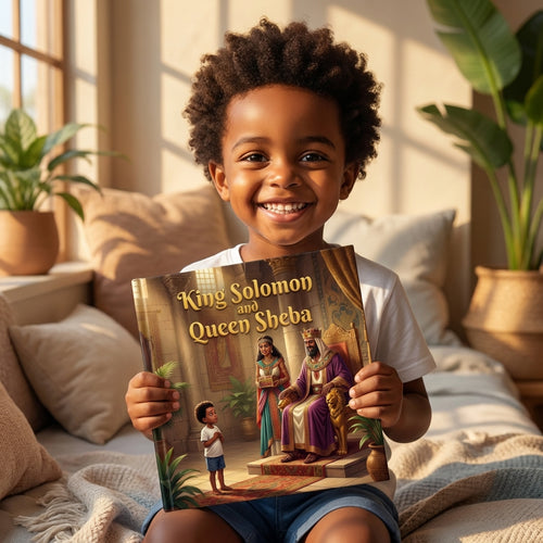 King Solomon and Queen Sheba - Child Holding Book