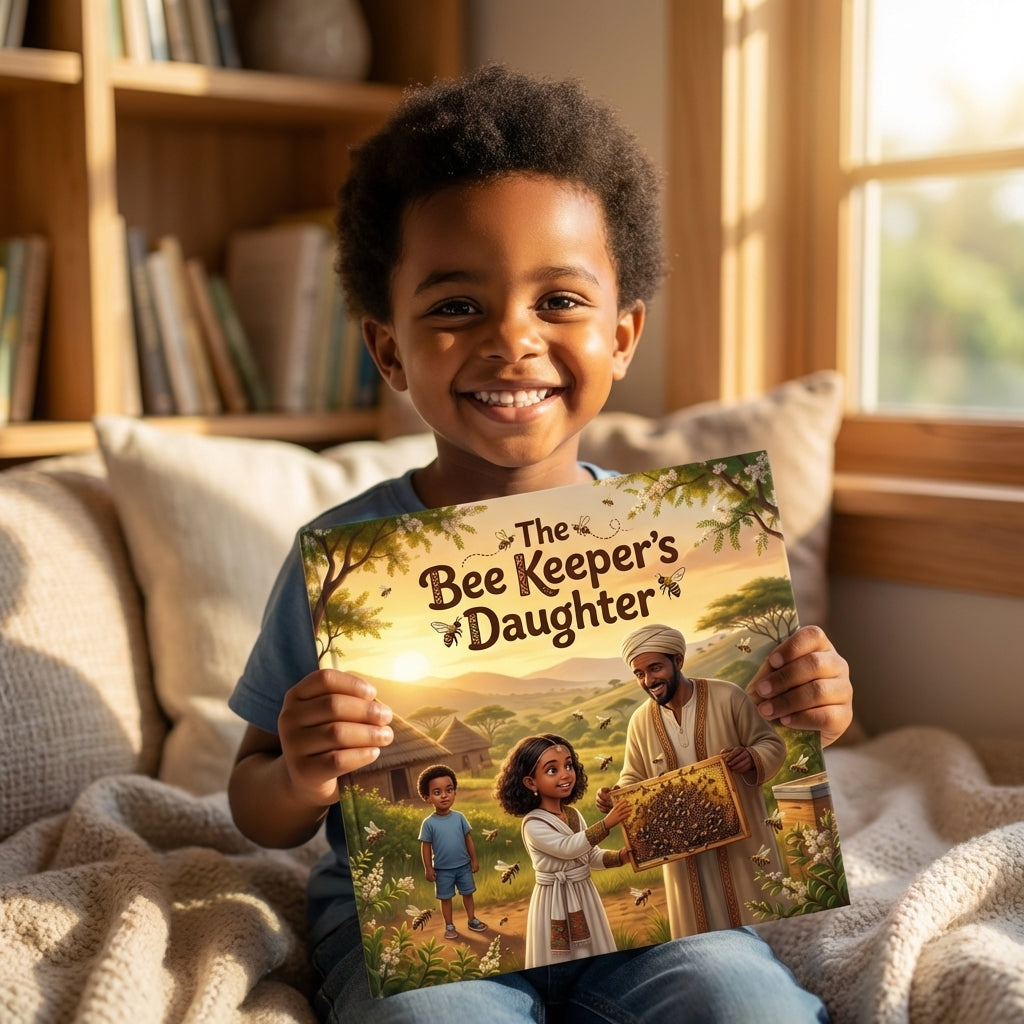 The Bee Keeper's Daughter - Child Holding Book
