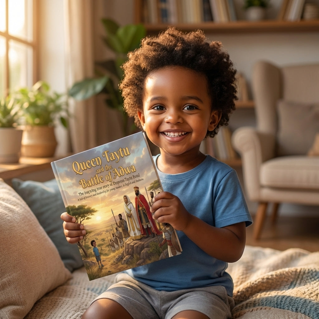 Queen Taytu and the Battle of Adwa - Child Holding Book