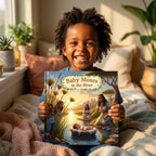 Baby Moses in the River - Child Holding Book