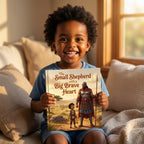 The Small Shepherd with a Big Brave Heart - Child Holding Book