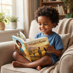 The Eagle and the Farmer - Child Enjoying Book