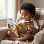 King Solomon and Queen Sheba - Child Enjoying Book